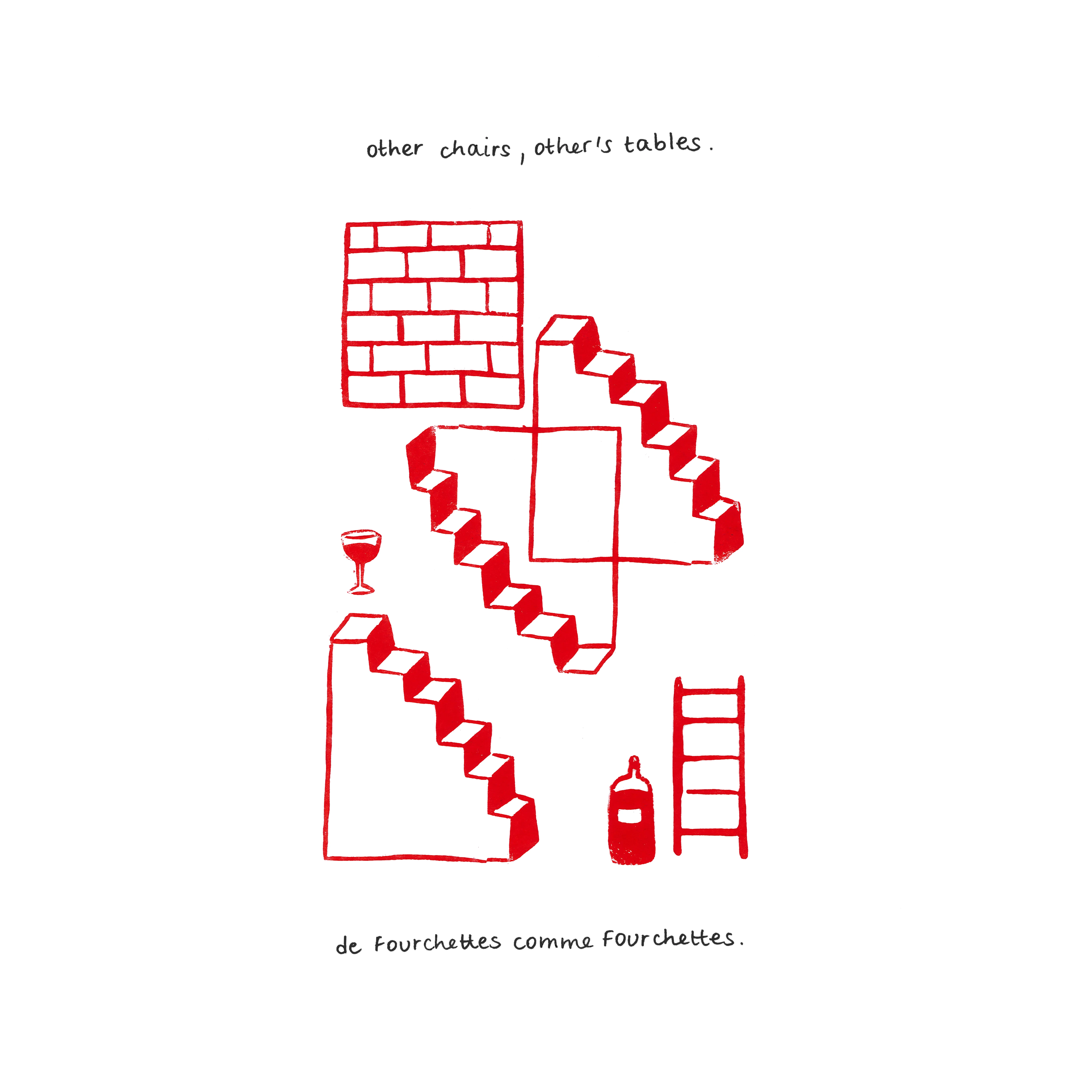 recevoir des gens avec de vraies fourchettes